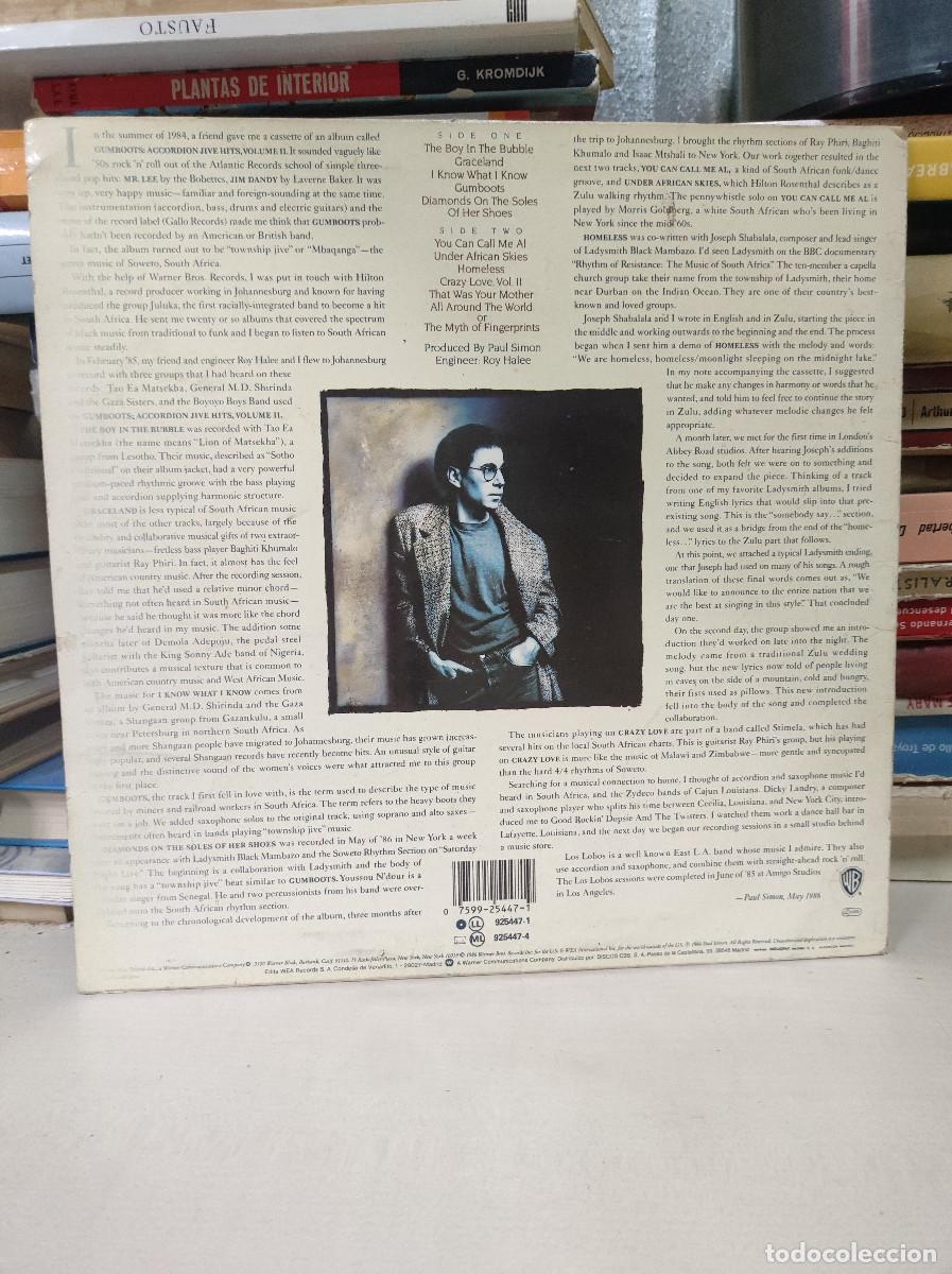 Discos de vinilo: Paul Simon &ndash; Graceland - Foto 2