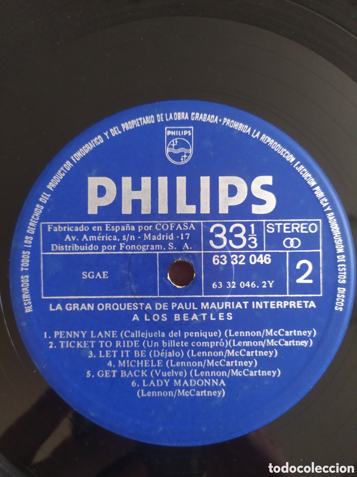 Discos de vinilo: Lp La gran orquesta de Paul Mauriat Interpreta A Los Beatles - Foto 3