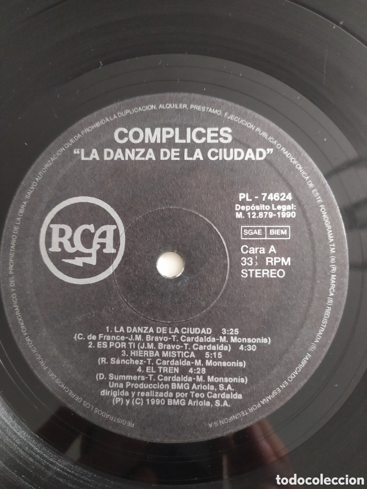 Discos de vinilo: Lp C&oacute;mplices. La danza de la ciudad - Foto 3