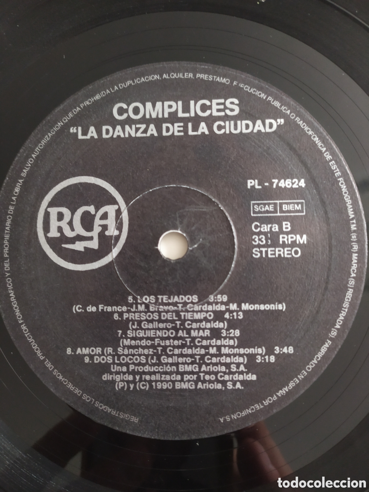 Discos de vinilo: Lp C&oacute;mplices. La danza de la ciudad - Foto 4