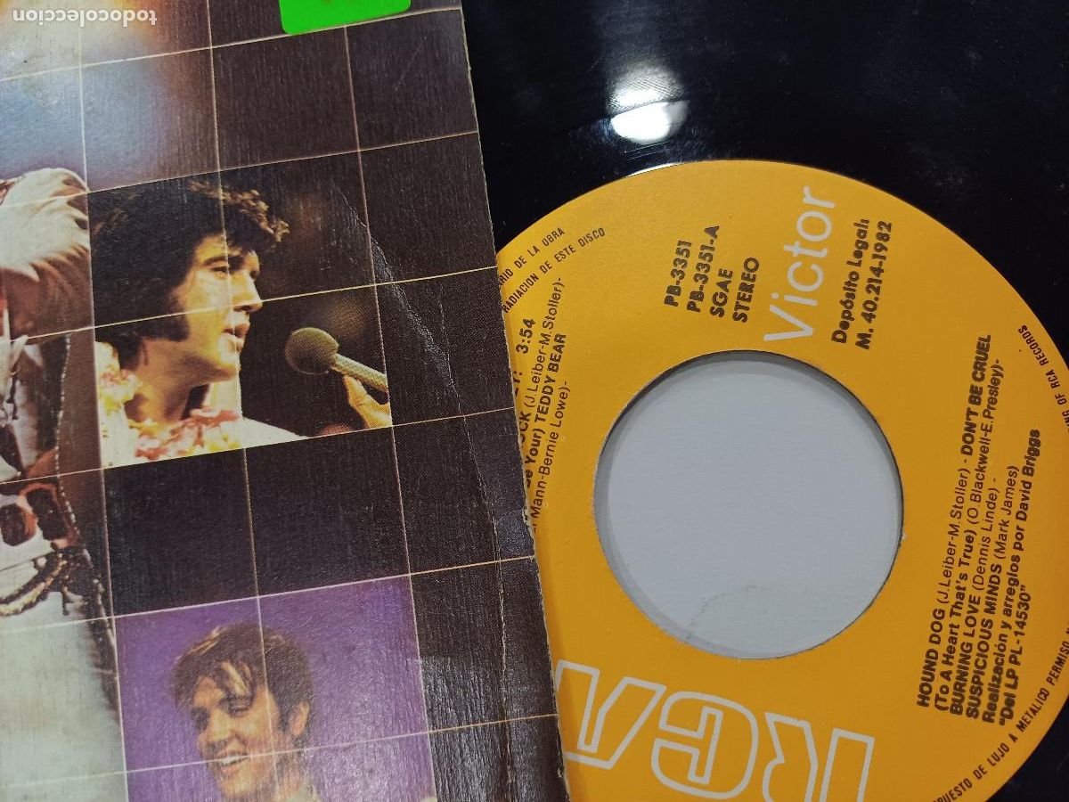 Discos de vinilo: ELVIS PRESLEY/MEDLEY/SINGLE. - Foto 2