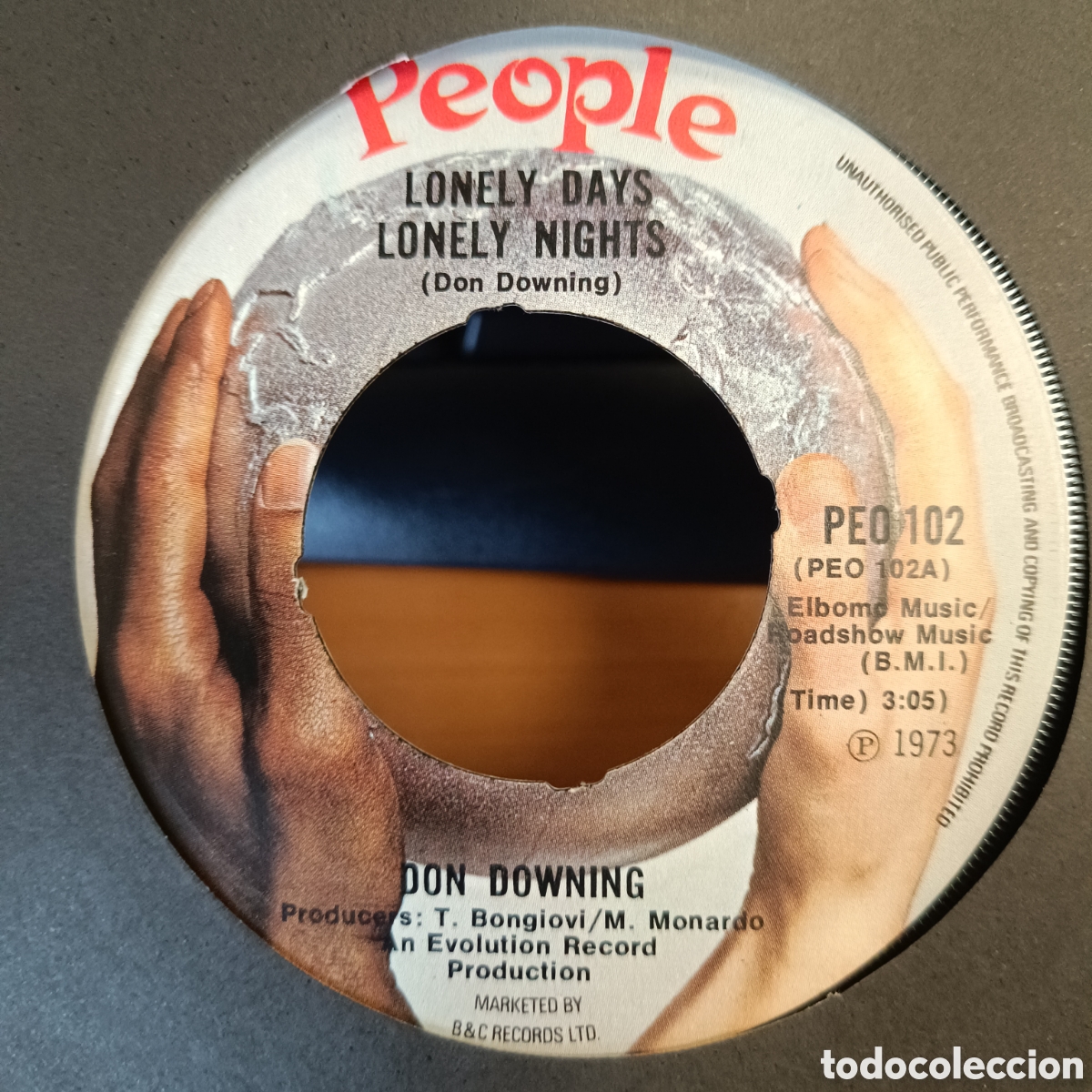 Discos de vinilo: Don Downing &ndash; Lonely Days, Lonely Nights - Foto 1