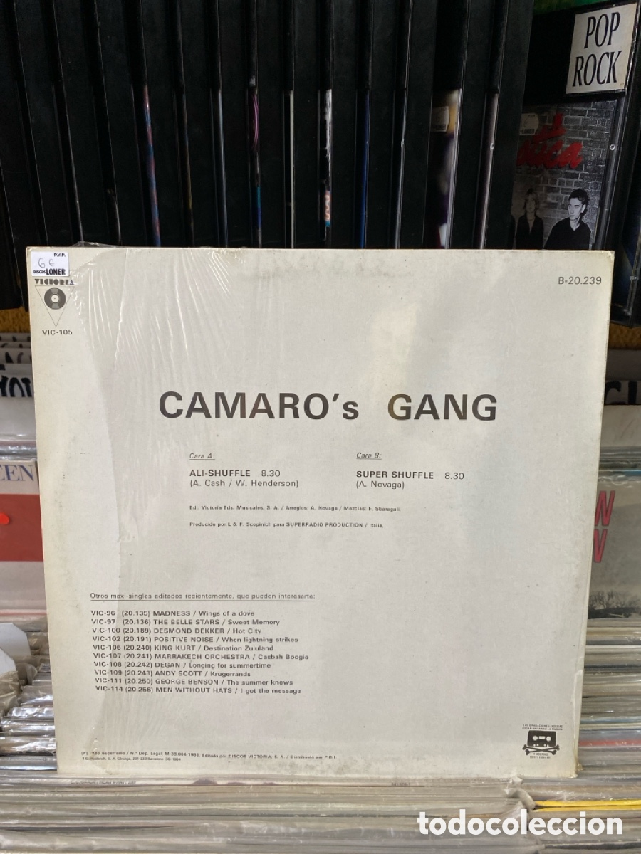 Discos de vinilo: Camaro&rsquo;s Gang - Ali Shuffle - Foto 2