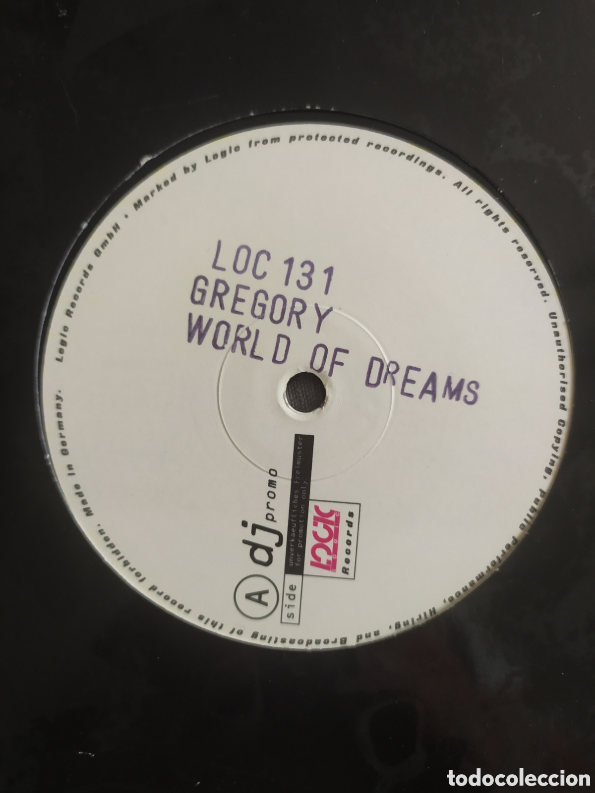 Discos de vinilo: Maxi single. Gregory. World Of Dreams - Foto 2