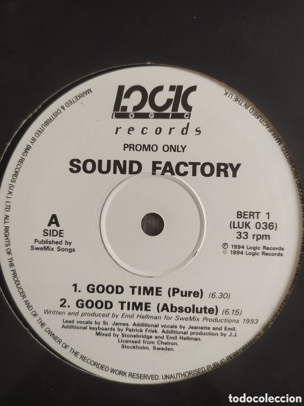 Discos de vinilo: Maxi single Sound Factory. Good Time - Foto 3