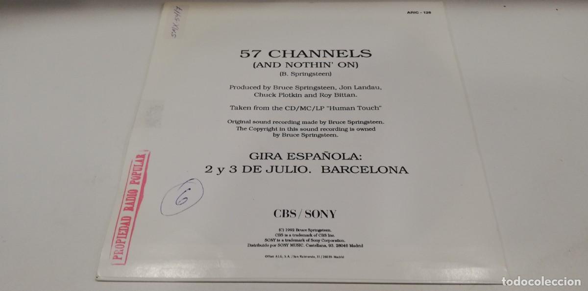 Discos de vinilo: SCO28-Bruce Springsteen - 57 Channels (7&rdquo;, Single, Promo) - Foto 2