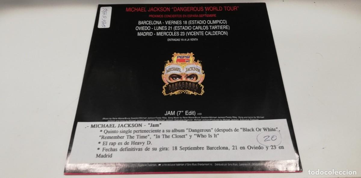 Discos de vinilo: SCO28-Michael Jackson - Jam (7&rdquo;, S/Sided, Promo) - Foto 2