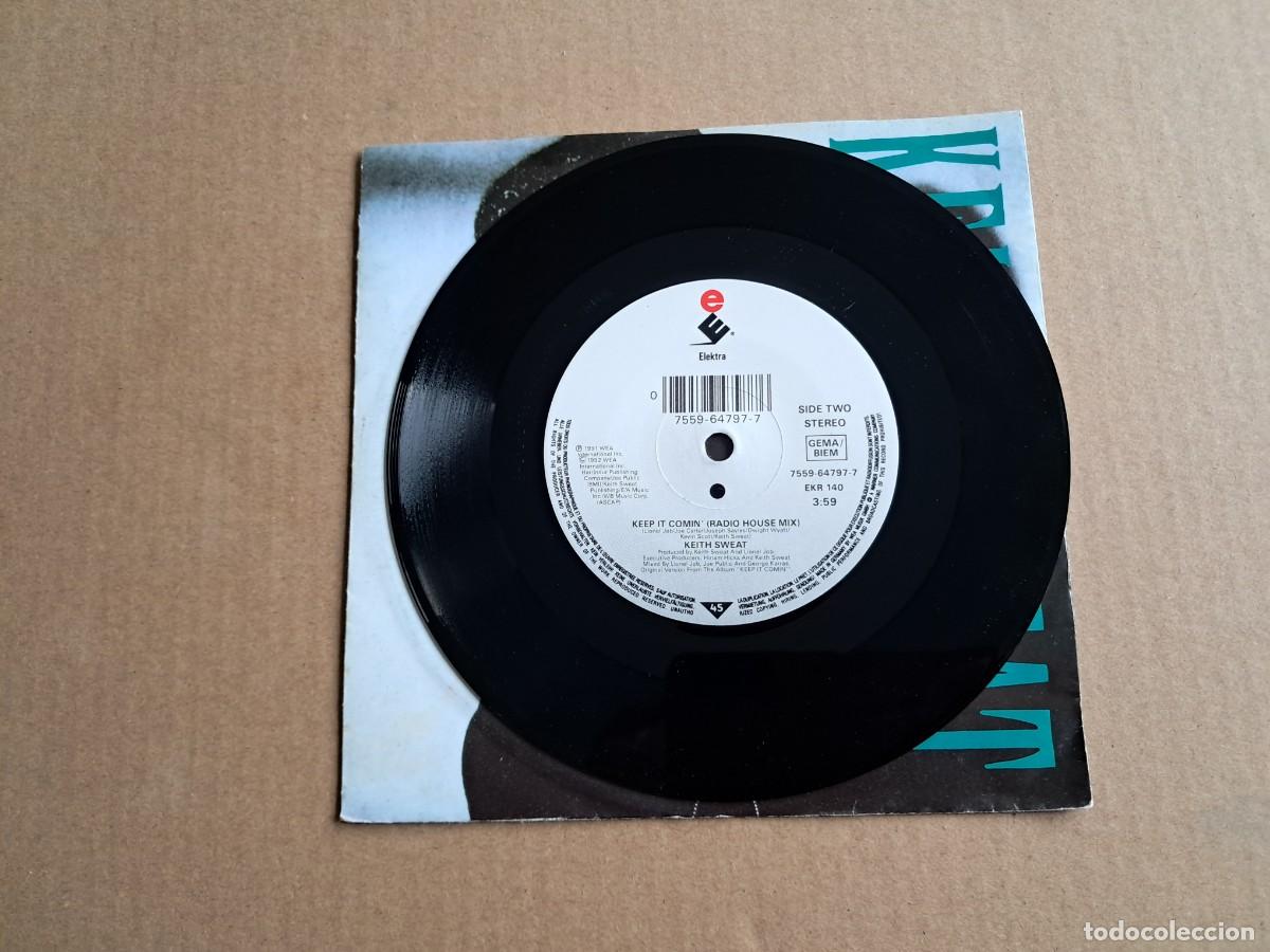 Discos de vinilo: KEITH SWEAT - KEEP IT COMIN SINGLE 1991 EDICION EUROPEA - Foto 2