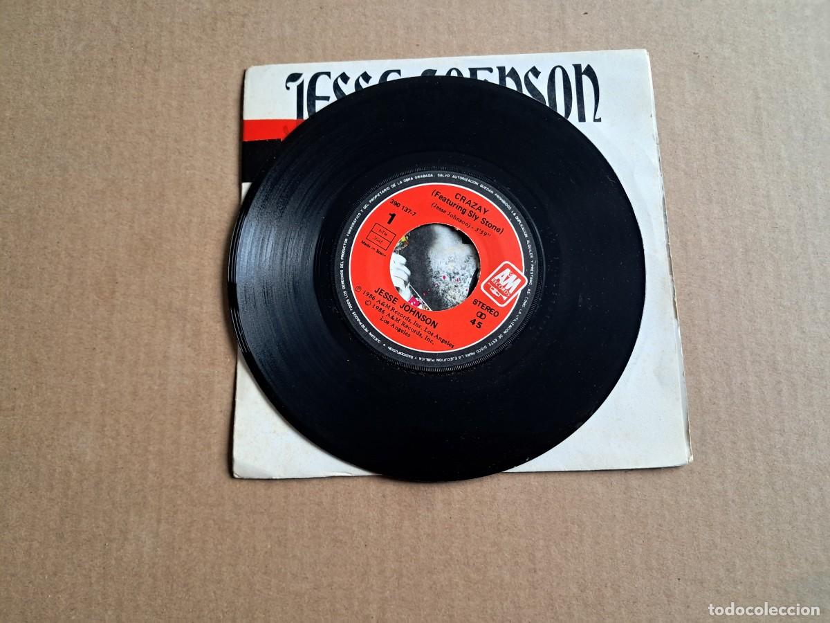 Discos de vinilo: JESSE JOHNSON - CRAZAY SINGLE 1986 EDICION ESPA&Ntilde;OLA - Foto 2