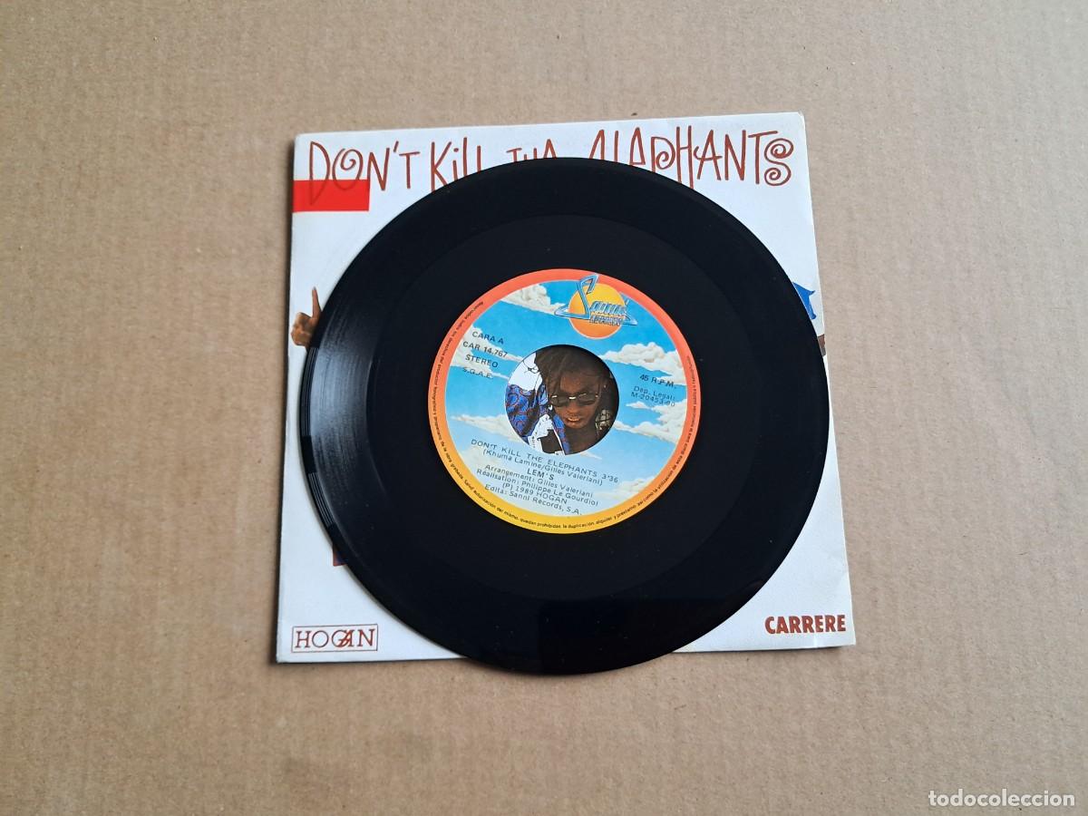 Discos de vinilo: LEM&acute;S - DON&acute;T KILL THE ELEPHANTS SINGLE 1990 EDICION ESPA&Ntilde;OLA - Foto 2