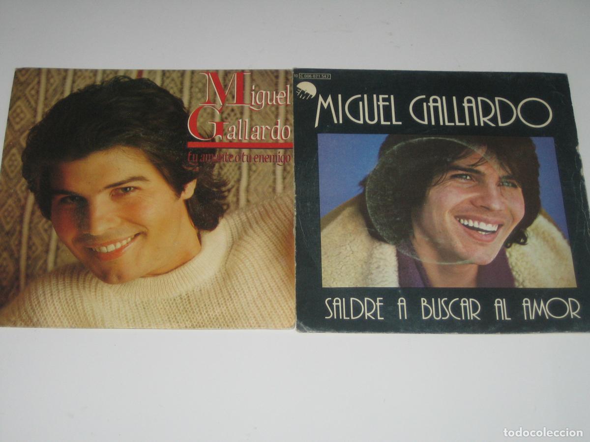 Discos de vinilo: DISCOFERTA - EPS/SINGLE - MIGUEL GALLARDO - LOTE DE 2 - Foto 1