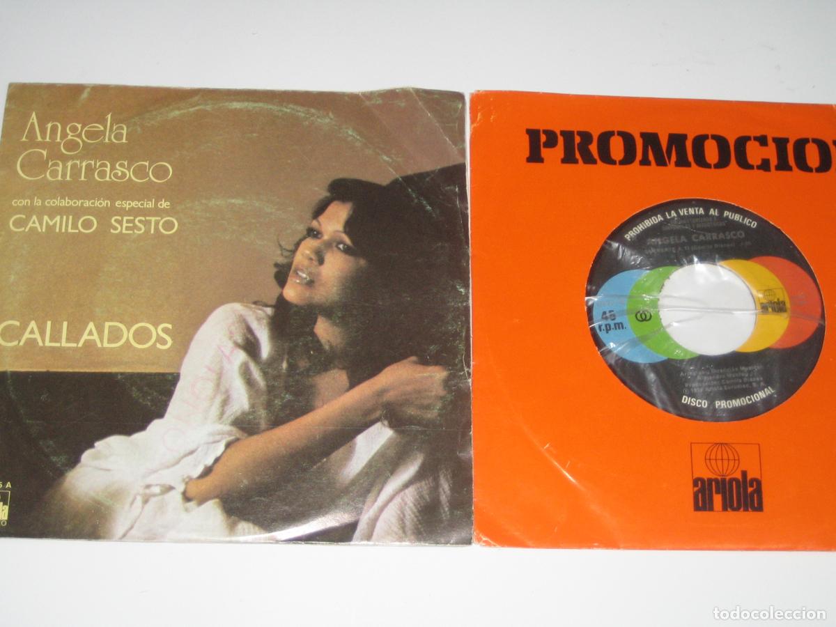 Discos de vinilo: DISCOFERTA - EPS/SINGLE -ANGELA CARRASCO - LOTE DE 2 - Foto 1