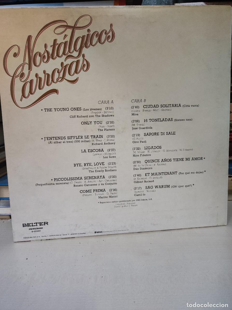 Discos de vinilo: Varios &ndash; Nost&aacute;lgicos Carrozas - Foto 2