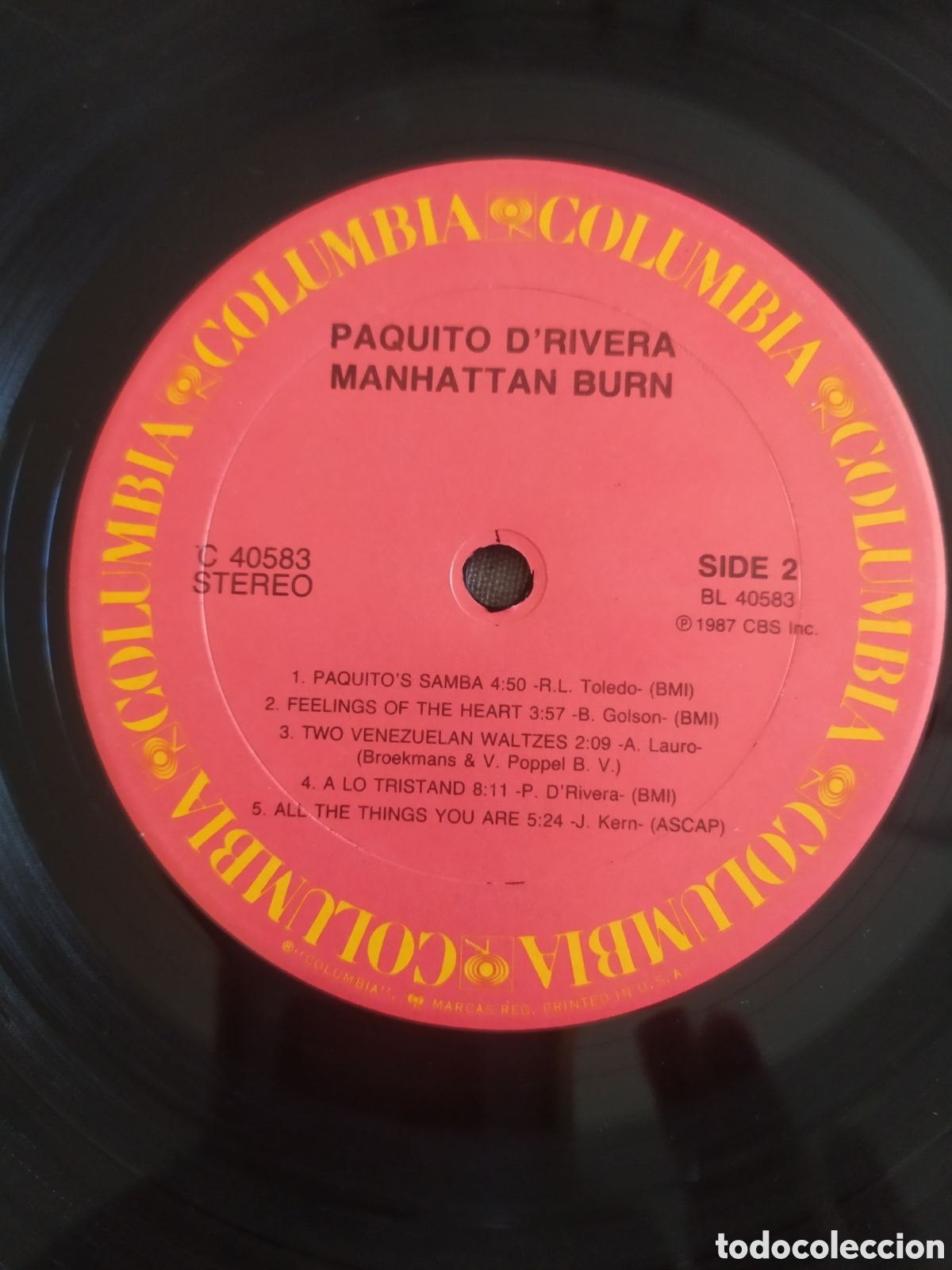 Discos de vinilo: Lp Paquito DRivera.&nbsp;Manhattan Burn - Foto 4