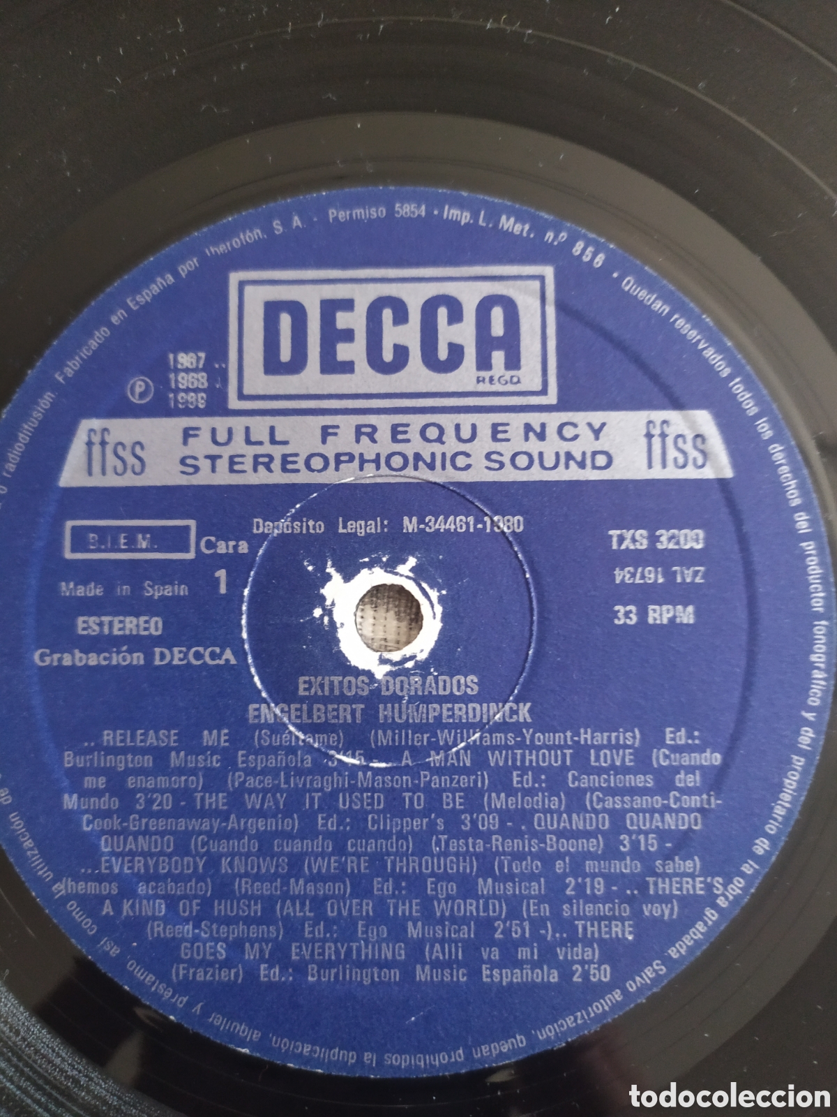 Discos de vinilo: Lp Engelbert Humperdinck. Exitos Dorados - Foto 3