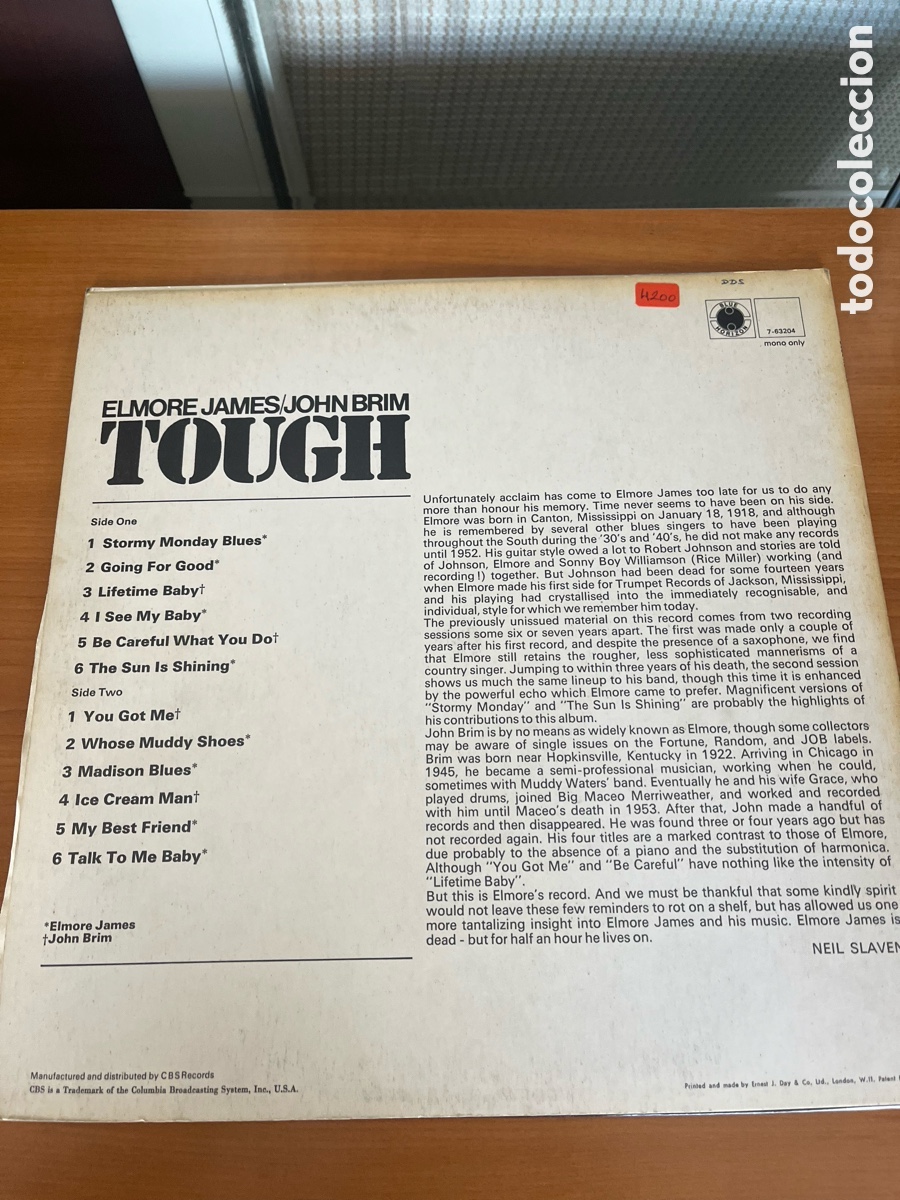 Discos de vinilo: Elmore James - Tough - Foto 2