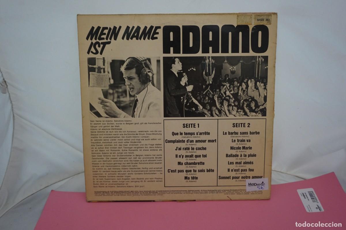 Discos de vinilo: LP - ADAMO - MEIN NAME IST ADAMO - Foto 3