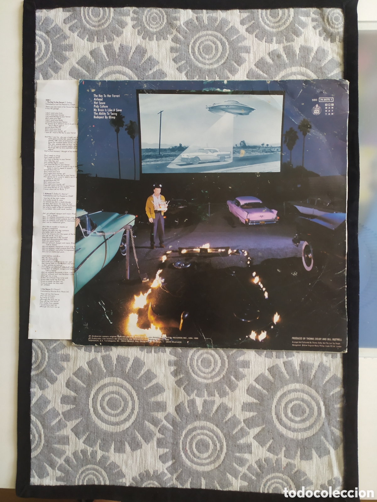 Discos de vinilo: Lp Thomas Dolby.&nbsp;Aliens Ate My Buick - Foto 2