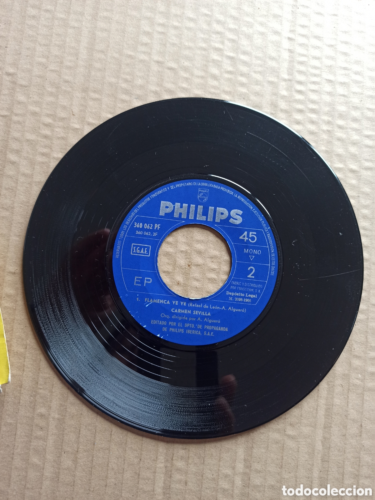 Discos de vinilo: Mila y Alfredo verano Philips 7&rdquo; Single 1966 - Foto 4