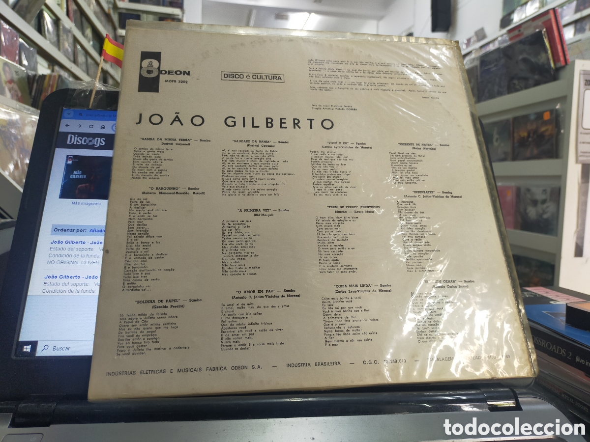 Discos de vinilo: Joao Gilberto lp brasil 1972 - Foto 2