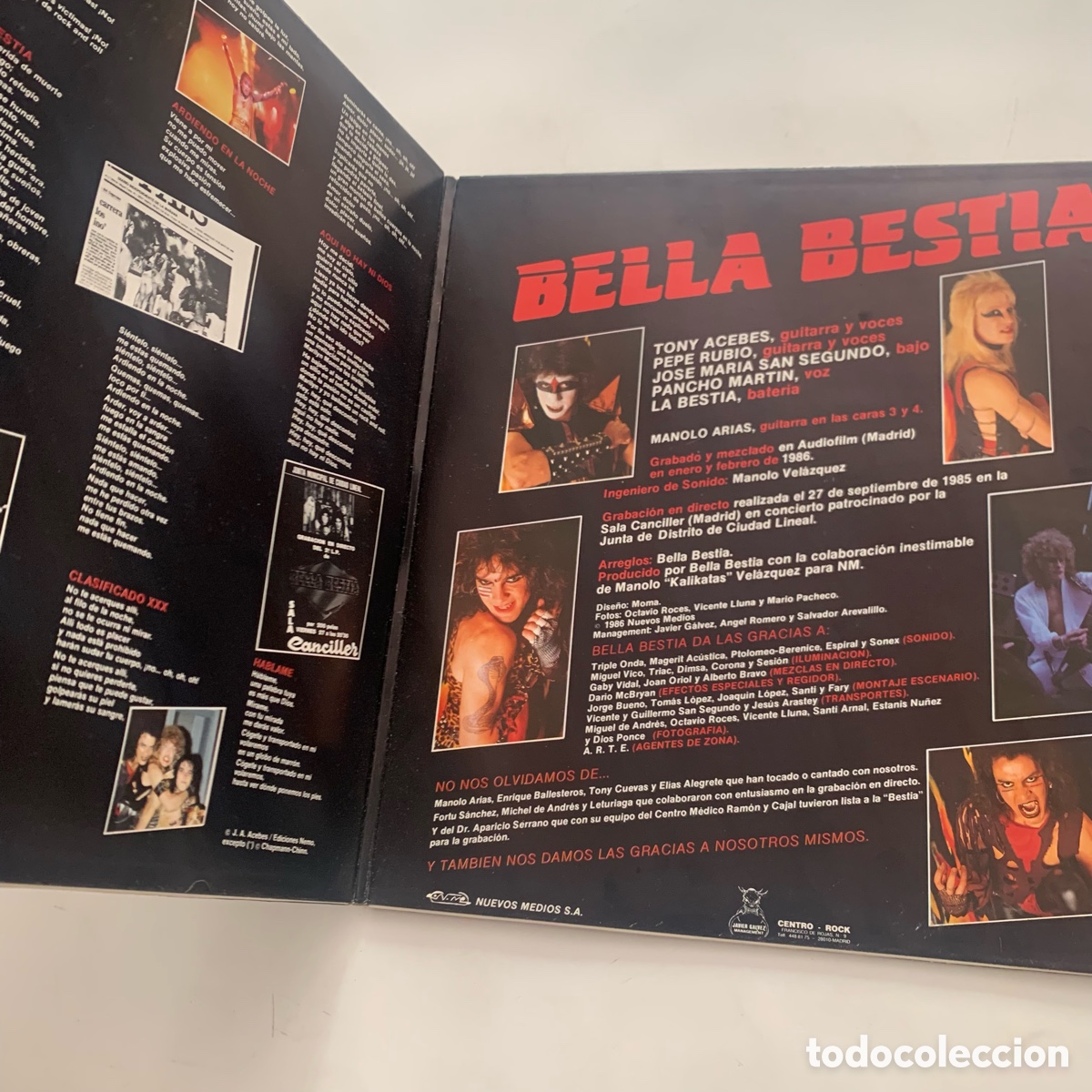 Discos de vinilo: lp Bella Bestia &ndash; Lista Para Matar de 1986 - Foto 2