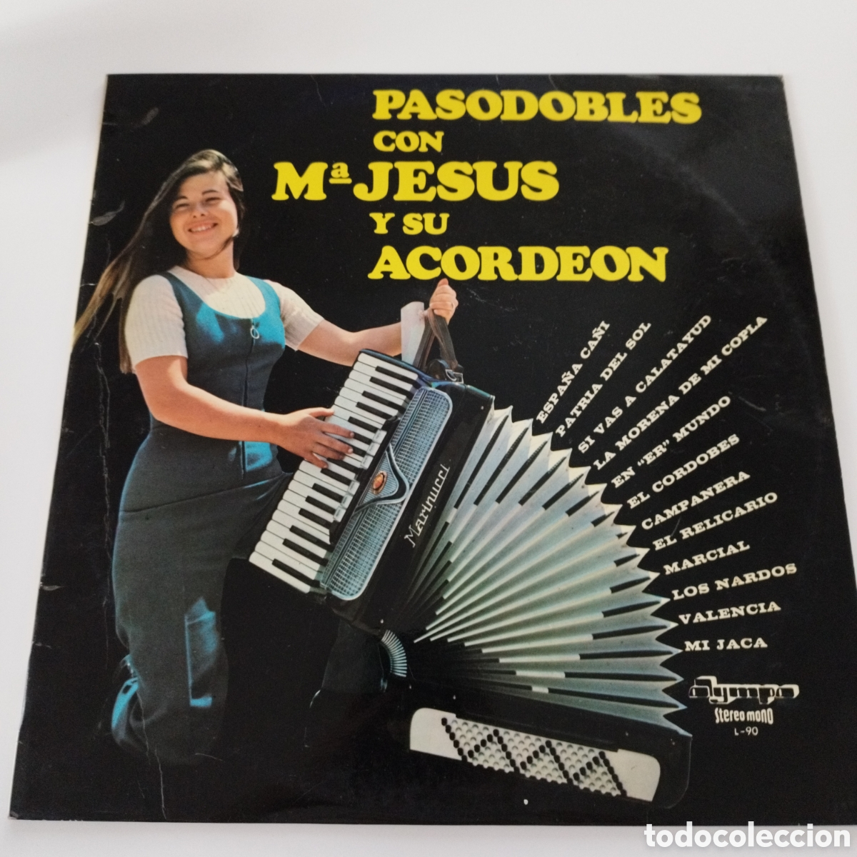 Discos de vinilo: VINILO LP / PASODOBLES CON MARIA JESUS Y SU ACORDEON / OLYMPO / 1972