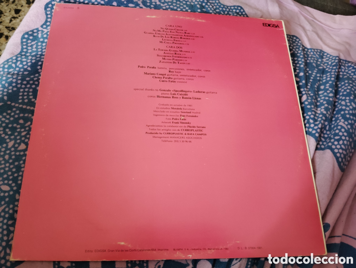 Discos de vinilo: CURROPLASTIC - SEGUIREMOS INFORMANDO ( 1981 ) - Foto 2