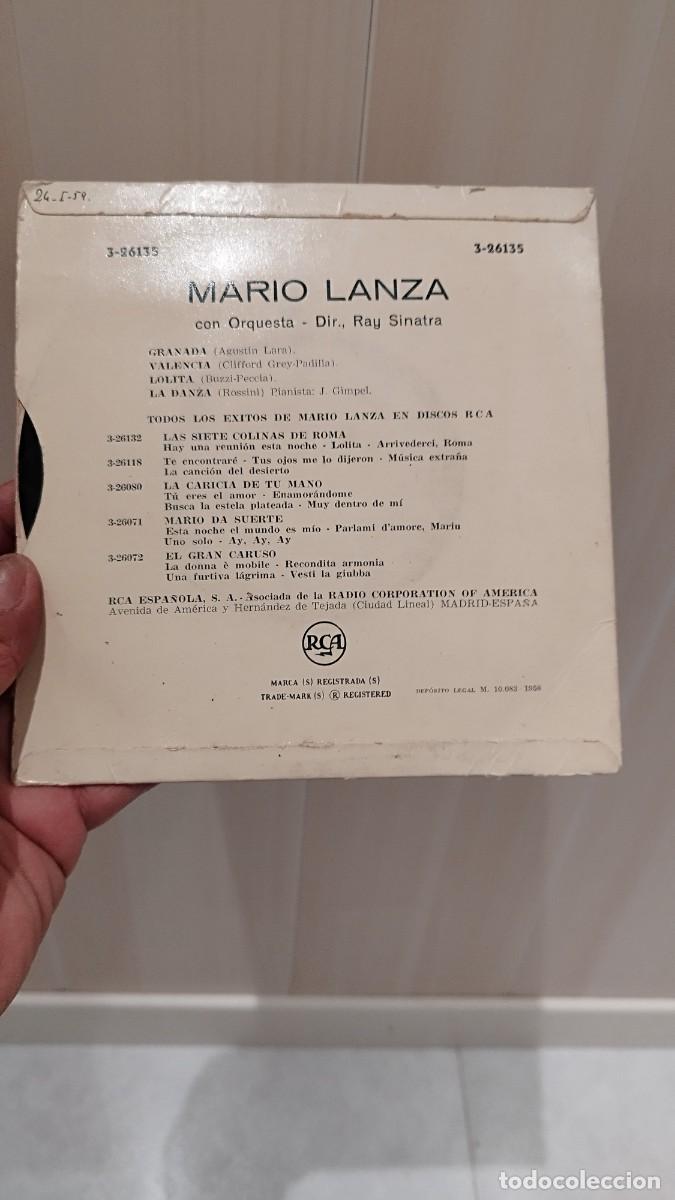 Discos de vinilo: Mario Lanza &ndash; Granada.Single 7&rdquo; - Foto 2