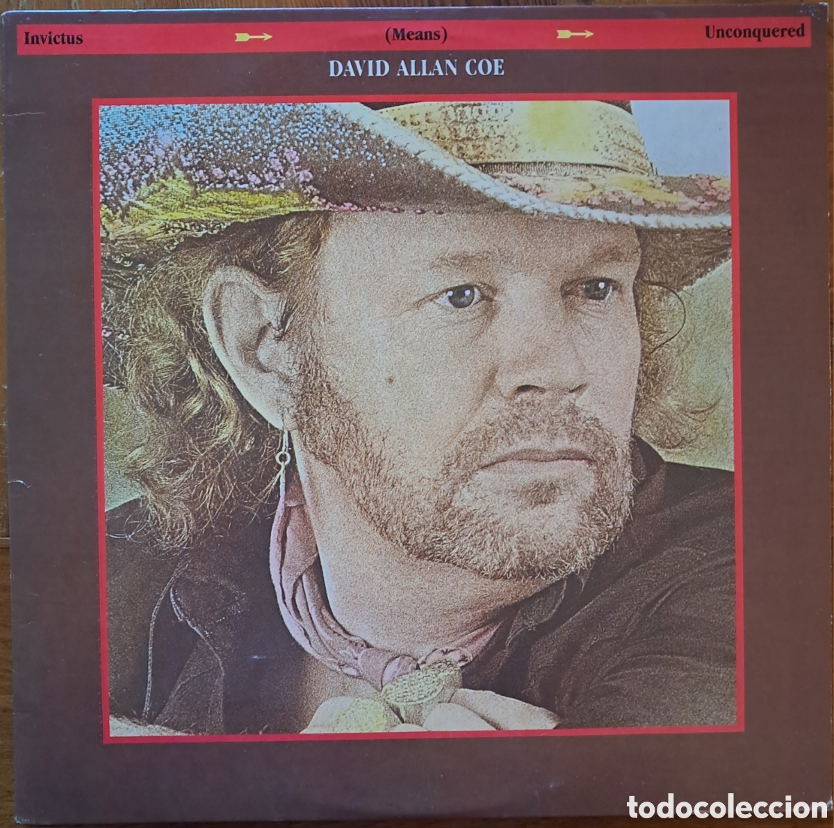 Discos de vinilo: David Allan Coe - invictous means unconquered - Foto 1