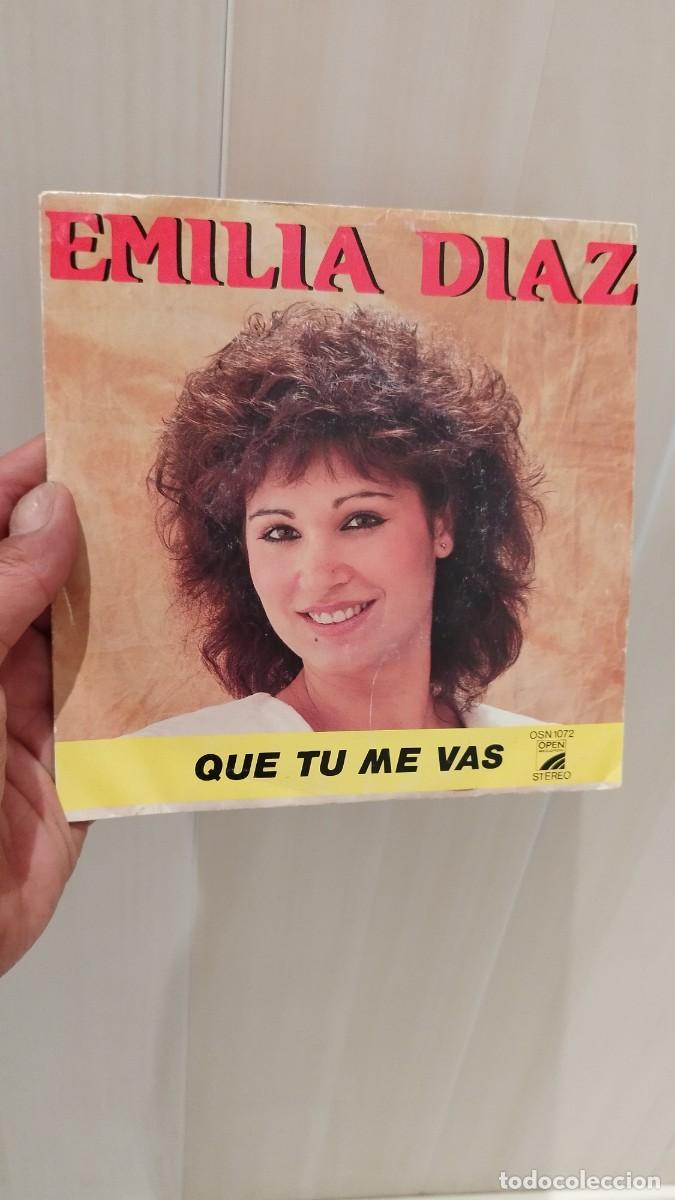 Discos de vinilo: Emilia D&iacute;az &ndash; Que Tu Me Vas. Single 7&rdquo; - Foto 1