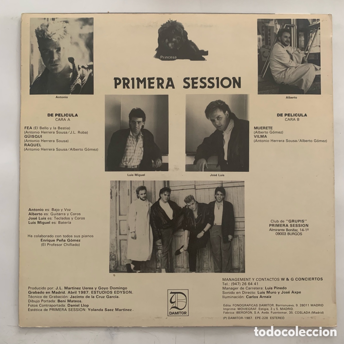 Discos de vinilo: mini lp Primera Session &ndash; De Pelicula de 1987 - Foto 2