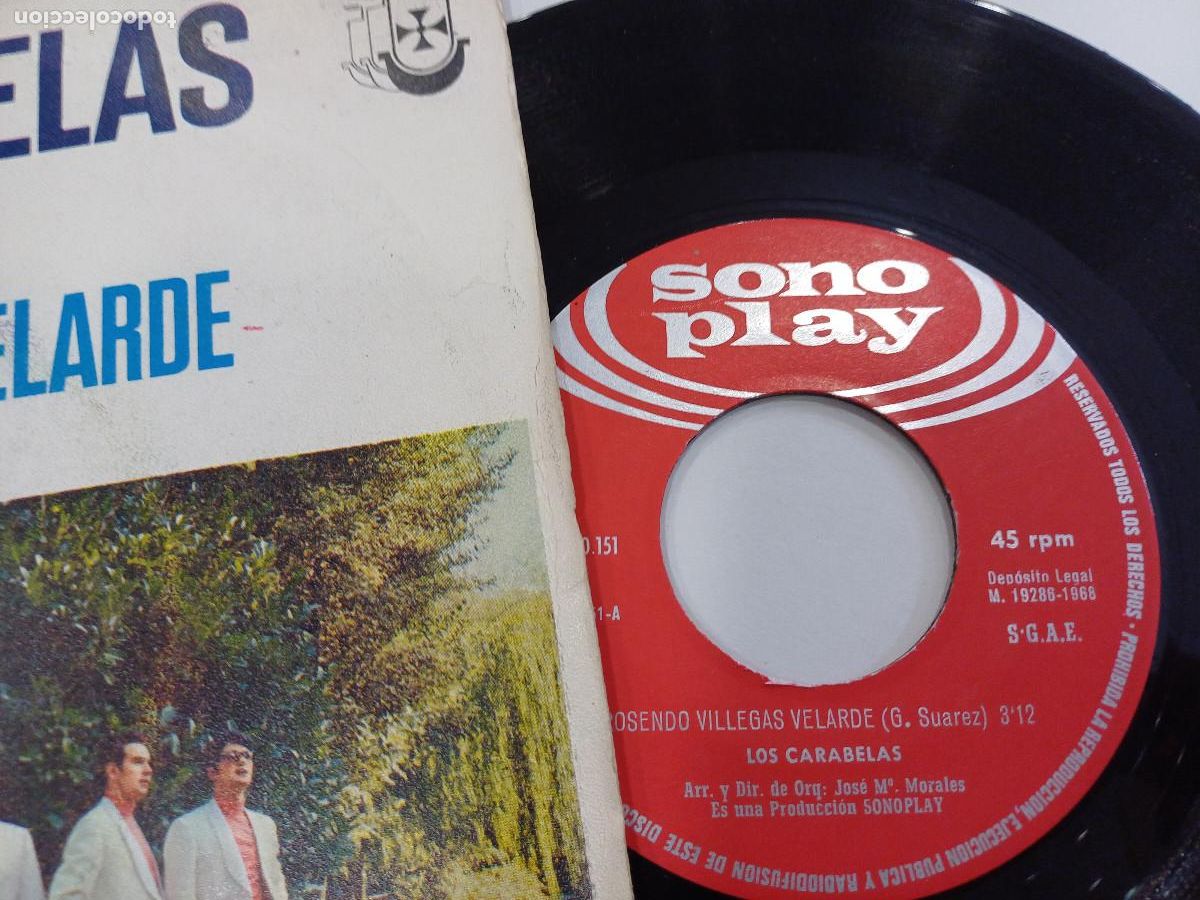 Discos de vinilo: LOS CARABELAS/CANCION DEL MINERO/SINGLE. - Foto 2