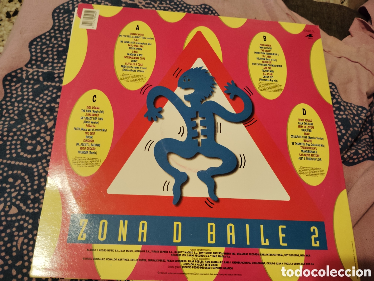 Discos de vinilo: ZONA DE BAILE 2 - ( 1992 ) - Foto 2