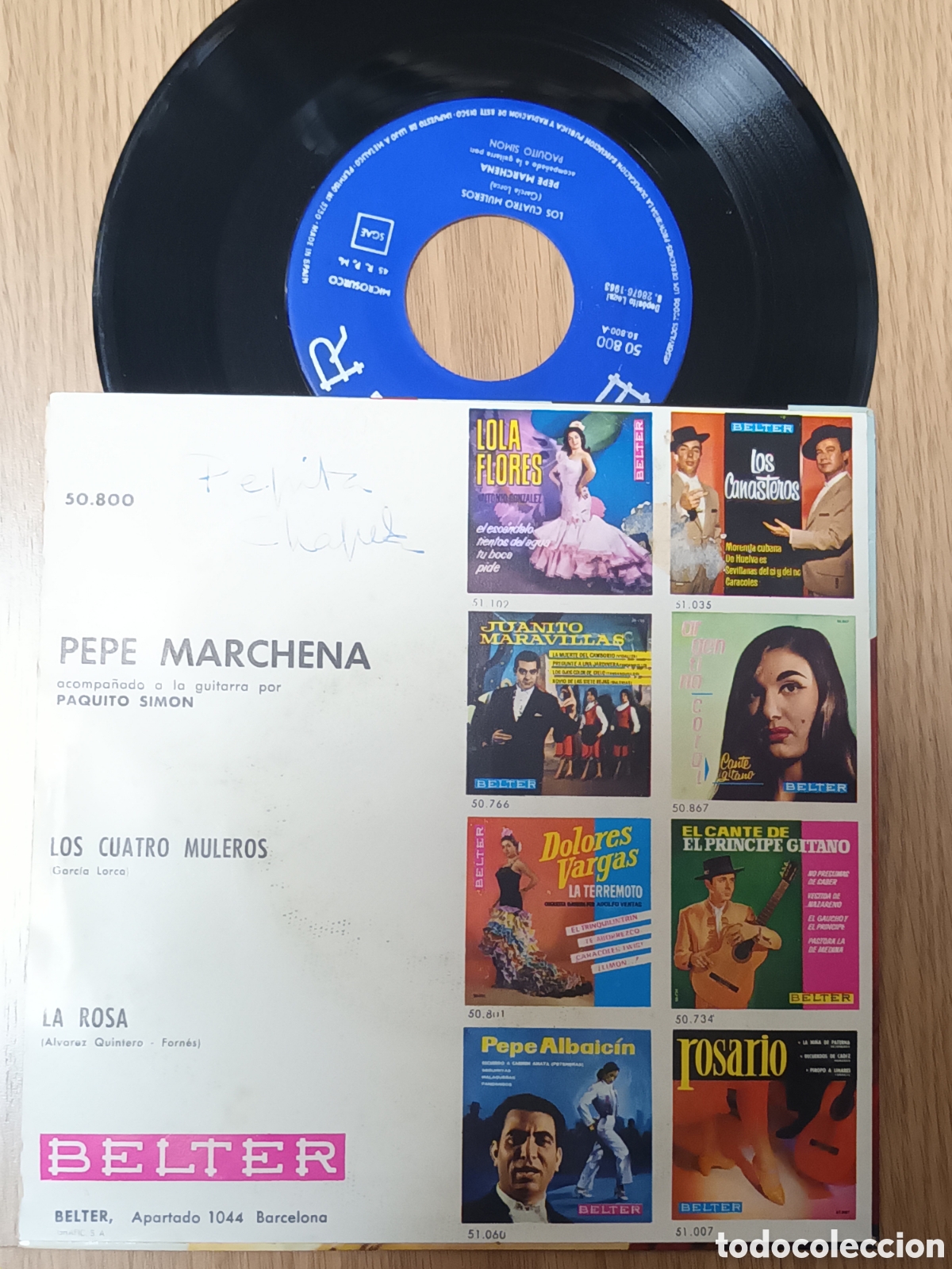 Discos de vinilo: Pepe Marchena los cuatro muleros - Foto 2