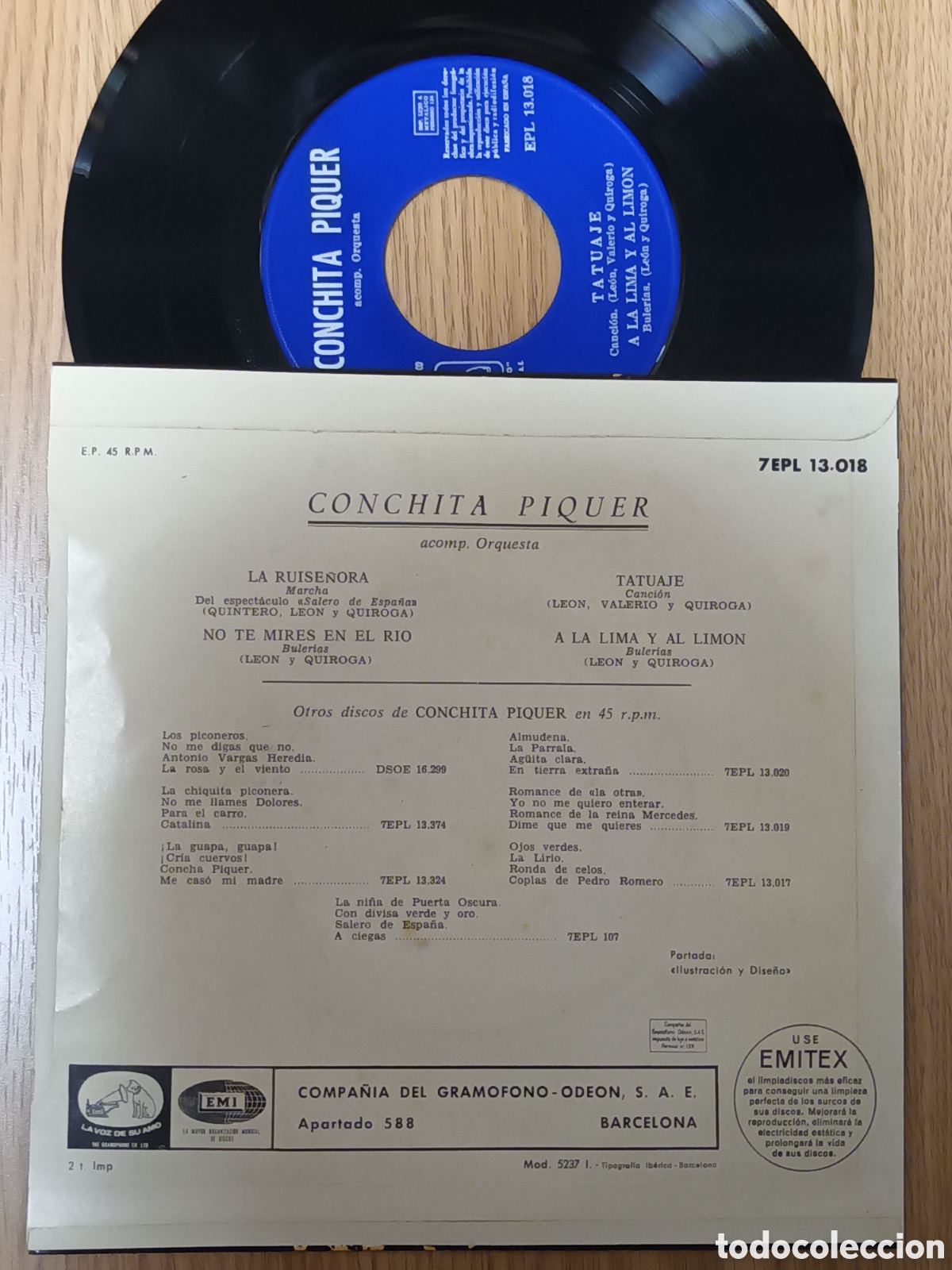 Discos de vinilo: Conchita piquer tatuaje - Foto 2
