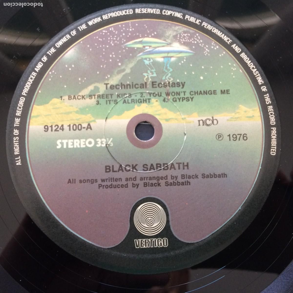 Discos de vinilo: Black Sabbath &lrm;&ndash; Technical Ecstasy Escandinavia 1976 Vertigo* - Foto 4