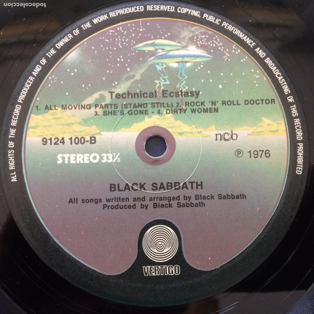 Discos de vinilo: Black Sabbath &lrm;&ndash; Technical Ecstasy Escandinavia 1976 Vertigo* - Foto 5