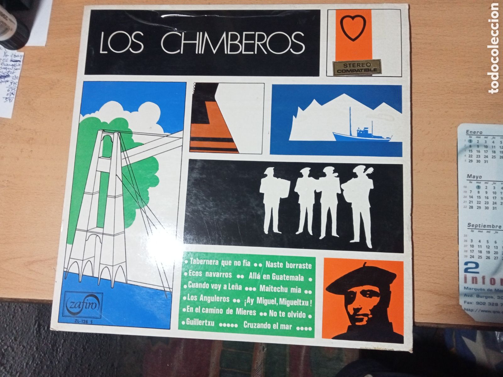 Discos de vinilo: Los Chimberos ZL 128 S - Foto 1