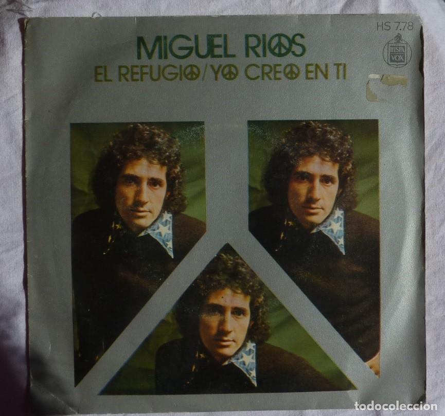 Discos de vinilo: MIGUEL RIOS // EL REFUGIO // 1971 // SINGLE - Foto 1