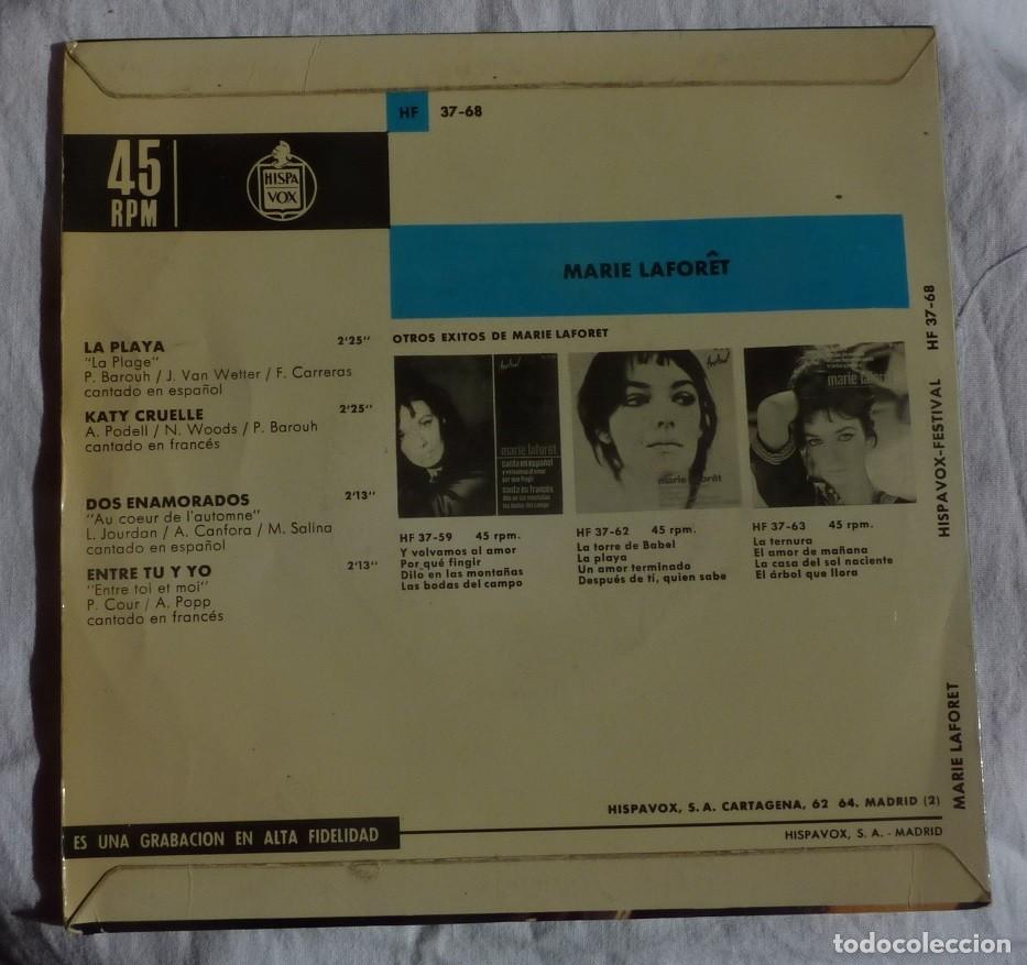Discos de vinilo: MARIE LAFORET // LA PLAYA+3 // 1965 // EP - Foto 2