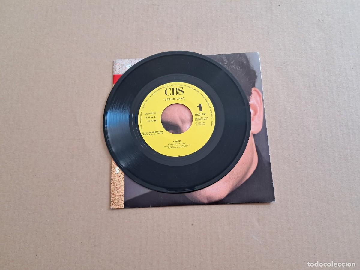 Discos de vinilo: CARLOS CANO - A PARIS SINGLE PROMOCIONAL 1989 - Foto 2