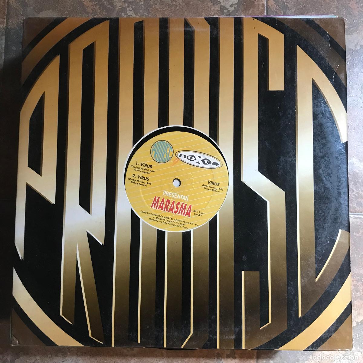 Discos de vinilo: MARASMA - VIRUS - 12&rdquo; MAXISINGLE PRODISC 1994 - Foto 1