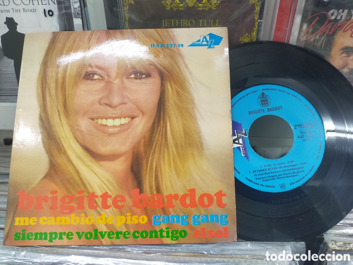Discos de vinilo: Brigitte bardot ep el sol + 3 Espa&ntilde;a 1966 - Foto 1