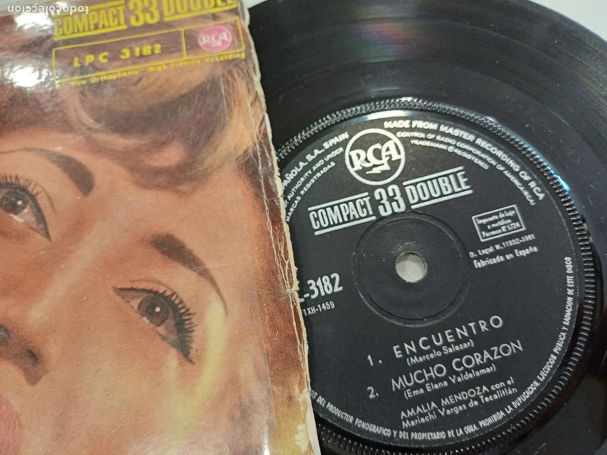 Discos de vinilo: AMALIA MENDOZA/ENCUENTRO/SINGLE. - Foto 2