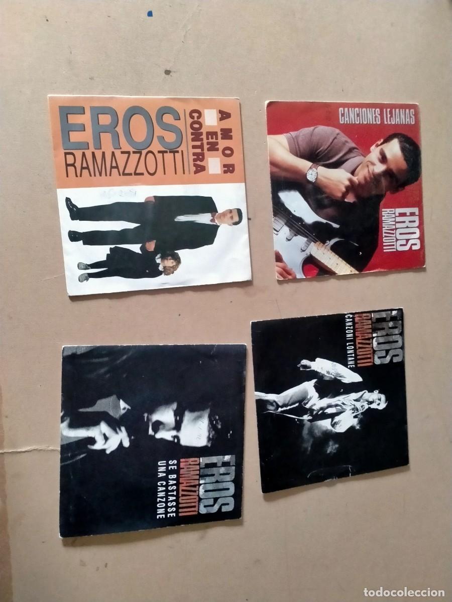 Disques de vinyle: vinilos single de eros ramazzoti
