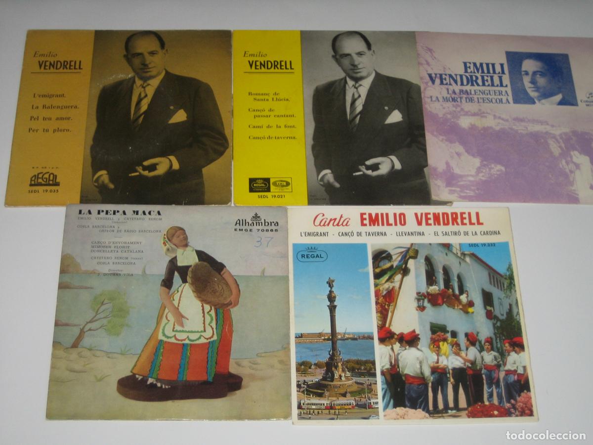 Discos de vinilo: DISCOFERTA - EP/SINGLE - EMILIO VENDRELL - LOTE DE 5 - Foto 1