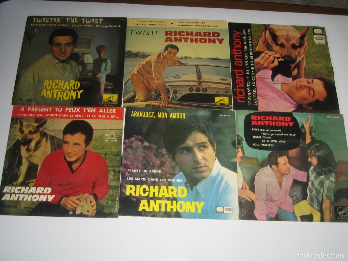 Discos de vinilo: DISCOFERTA - EP/SINGLE - RICHARD ANTHONY - LOTE DE 6 - Foto 1