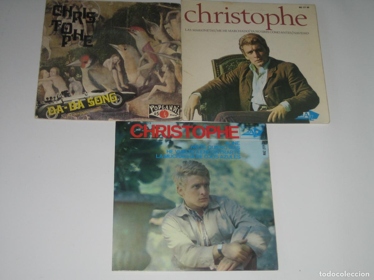 Discos de vinilo: DISCOFERTA - EP/SINGLE - CHRISTOPHE - LOTE DE 3 - Foto 1