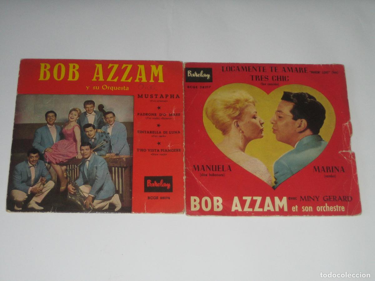 Discos de vinilo: DISCOFERTA - EP/SINGLE - BOB AZZAM - LOTE DE 2 - Foto 1
