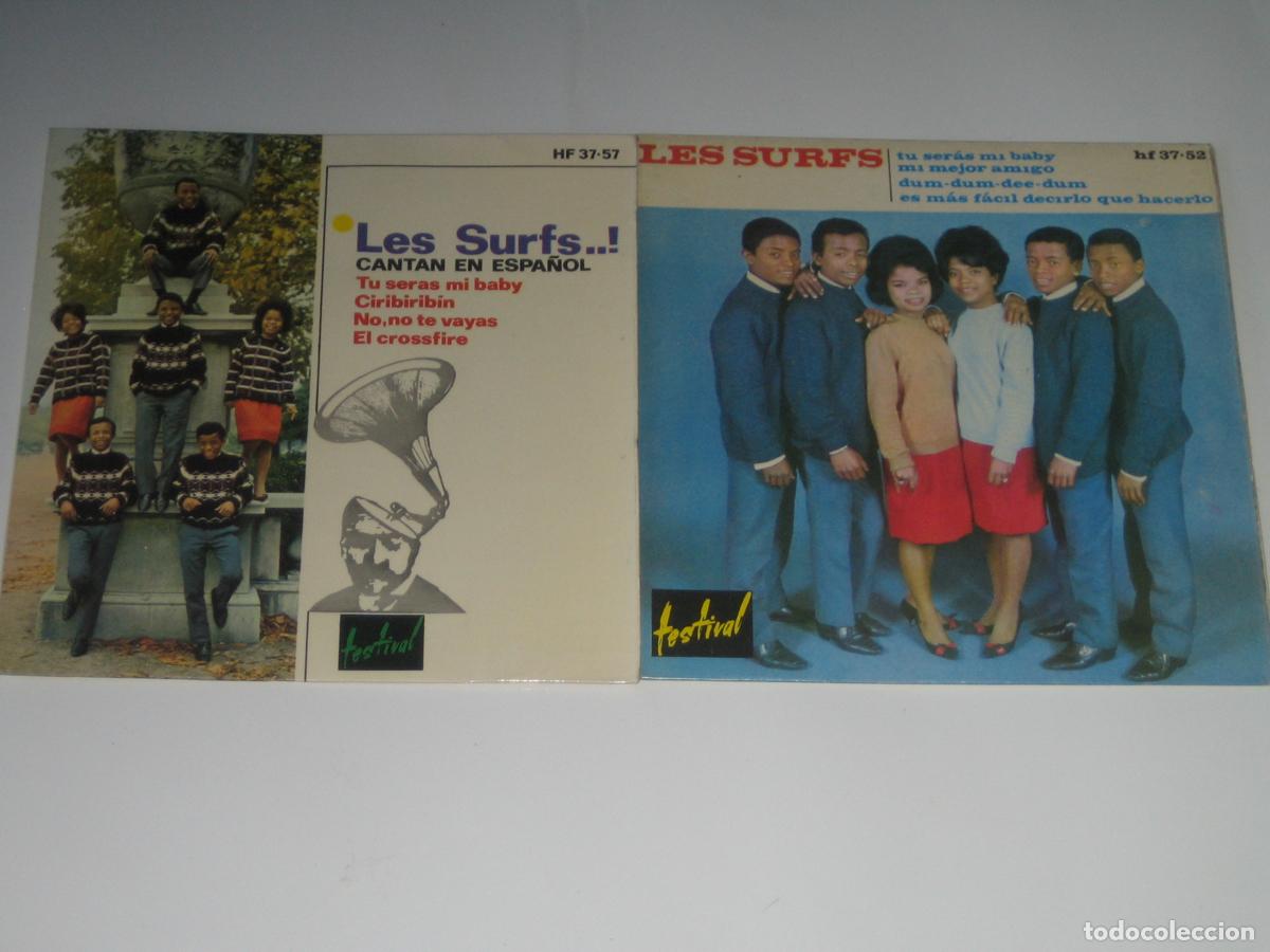 Discos de vinilo: DISCOFERTA - EP/SINGLE - LES SURFS - LOTE DE 2 - Foto 1
